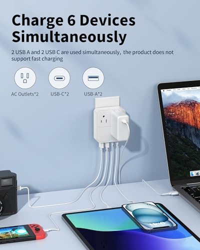 Sleek 20 W Dual USB C Charger Block – Fast Charging Power Adapter for Home, Travel, Office & School – Compact Multi-Device Wall Charger with Advanced Safety Features and Universal Compatibility