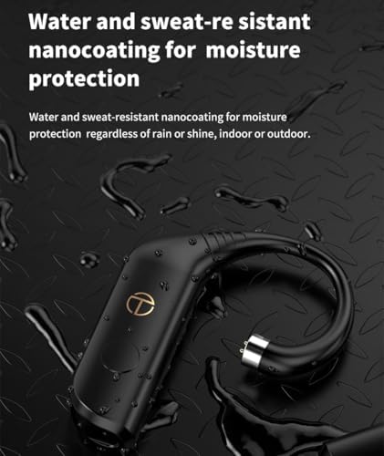 Transform Your Wired Headphones with TRN BT30 PRO Bluetooth 5.2 Ear Hooks Module – 180 Hours Standby, Customizable 2 Pin Connector, and Waterproof Charging Case for Active Lifestyles – Experience Unmatched Audio Freedom and Comfort