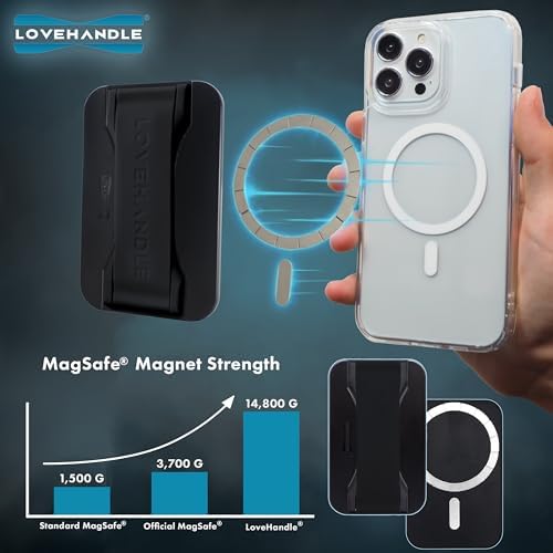 Revolutionary Love Handle PRO Magnetic Phone Grip & Stand – Ultimate Silicone Strap for i Phone & Android – All-in-One Device Mount, Kickstand, and Secure Holder – Experience Unmatched Stability, Style, and Convenience for Every Smartphone User