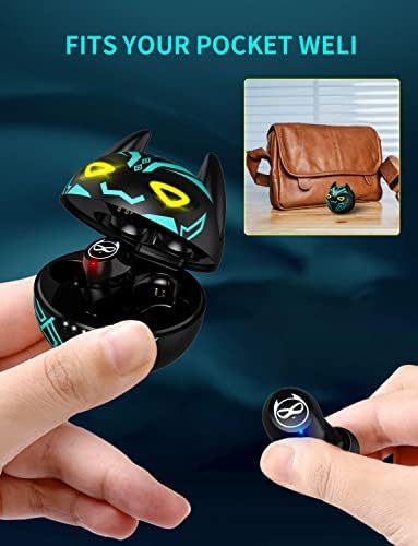 Charming Bluetooth Earbuds for Kids – Waterproof Noise-Cancelling In-Ear Headphones with Adorable Pig and Cat Designs – Comfortable Stereo Sound Perfect for Young Music Lovers and Learning – Durable, Easy-to-Clean Wireless Headset with Broad Device Compatibility – Engage Your Child’s Audio Experience with Fun and Functionality