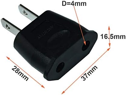 Premium Dual Pack EU to US Travel Adapter – High-Speed Power Plug Converter for Effortless European to American Device Compatibility, Lightweight and Portable Design Perfect for Travelers and Everyday Use