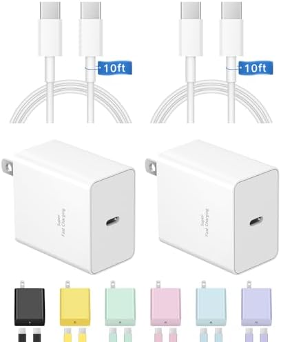 Experience Unmatched Charging Power with the 45 W USB-C Fast Charger & 10 FT Cable – Perfect for i Phone 16/15 and Samsung Galaxy Devices, Offering Superior Durability and Universal Compatibility for All Your Charging Needs.