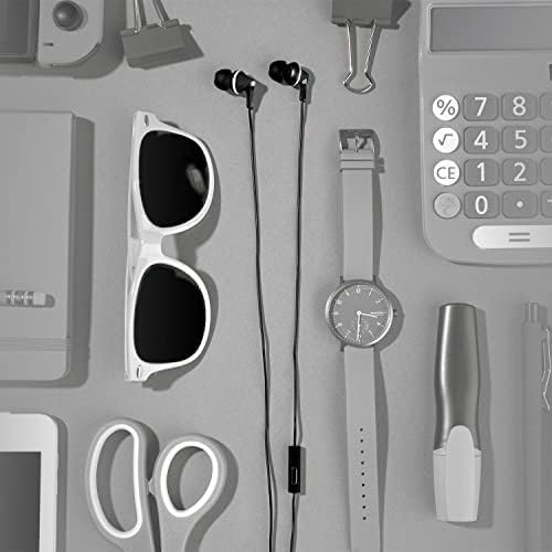 Panasonic Ergo Fit Wired Earbuds with Microphone – Superior Sound Quality with Ergonomic Comfort, Universal 3.5 mm Jack Earphones for Phones and Laptops in Stylish Metallic Purple – Custom-Fit Earpieces (S/M/L) for Optimal Audio Experience and Hands-Free Calls – RP-TCM125-VA