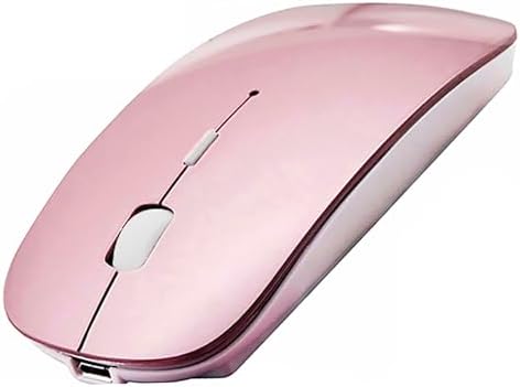 Sleek Bluetooth Wireless Mouse for Mac, Windows & i Pad – Ergonomic Design, High-Precision Navigation, Rechargeable & Dual-Mode Compatibility (Gray & Black) – Elevate Your Productivity with Clutter-Free Connectivity