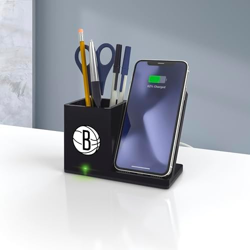 SOAR Smart Wireless Charger & Stylish Desktop Organizer – Fast 10 W Charging for Qi-Enabled Devices, Clutter-Free Workspace Solution with Built-in Storage and Safety Features