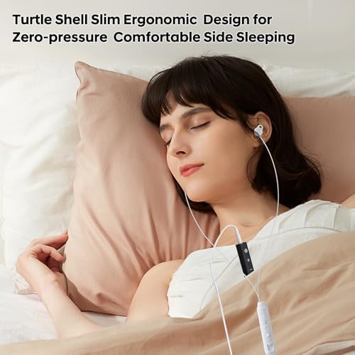 CKG Sleep Earbuds: Ultimate Silicone Comfort for Side Sleepers – Zero-Pressure Design, 12-Hour Playtime, Bluetooth Multipoint Connectivity for Enhanced Sleep and Relaxation Experience