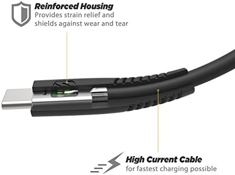 Scosche HDCA210 10-ft Heavy-Duty USB Type-C Charge & Sync Cable – Ultra-Durable, High-Speed Connectivity for Samsung Galaxy and More, Perfect for Home or Office Use