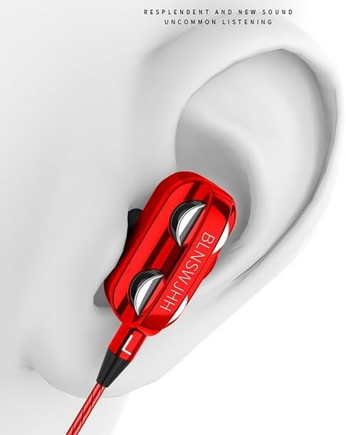 Premium Wired Earphones with Microphone for Active Lifestyles – Noise Cancelling In-Ear Headphones with Deep Bass Stereo Sound for Workouts, Gaming, and Clear Calls (Black) – Versatile Compatibility and Ergonomic Comfort