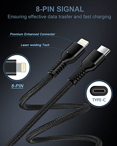 6 FT Samsung Fast Charging Cable (5 Pack) – Universal USB C to C Cord for i Phone 16 Series & Galaxy S25 Ultra – Durable Nylon Braided Design for Quick and Reliable Charging in Car and Home – Enhanced Compatibility with Pro, Max Models & More