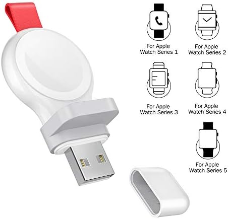 i.VALUX Dual Pack Portable Apple Watch Charger – Fast Wireless Magnetic Charging for All Series 1-10, SE, Nike & Ultra Models – Compact Travel-Friendly Design for Effortless Power on the Go