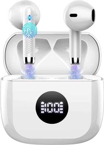 Elevate Your Audio Experience with Jxrev Wireless Earbuds: Advanced Bluetooth 5.4 Connectivity, Exceptional Active Noise Cancellation, and 40-Hour Battery Life – Perfect In-Ear Companion for Audiophiles and Busy Professionals Seeking Unmatched Sound Quality and Comfort