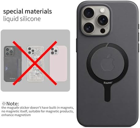 Ultra-Thin Mag Safe Metal Plate Kit – 2-Pack Versatile Magnetic Adapter for Seamless Phone Case Integration, Wireless Charging, and Secure Mounting – Stylish Multicolor Finish for Enhanced Connectivity and Fast Charging Experience