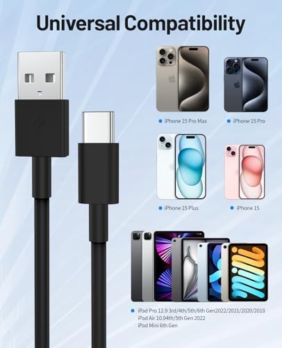 Enhance Your Driving Experience with the 3-Pack MFi Certified Car Play Cable for i Phone 15/16 Series – 6 FT Fast Charging & Durable USB-C Connection for Effortless Navigation and Hands-Free Communication