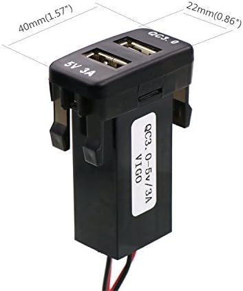 Experience Unmatched Charging Efficiency with the QC3.0 Dual USB Car Charger Adapter for Toyota VIGO – Lightning-Fast Quick Charge Power Socket for Smartphones and GPS Devices – Ultimate Automotive Power Solution with Robust Safety Features and Elegant Design
