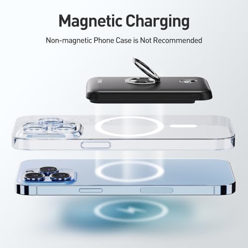 Revolutionize Your Charging Routine with the i WALK 6000 m Ah Magnetic Power Bank – Sleek Wireless Charger with Finger Ring for Effortless Handling, Fast USB-C Connectivity, and Real-Time LED Battery Display – Perfectly Compatible with i Phone 16 Series, 15, 14, 13, and 12 – Experience Seamless Power on the Go!