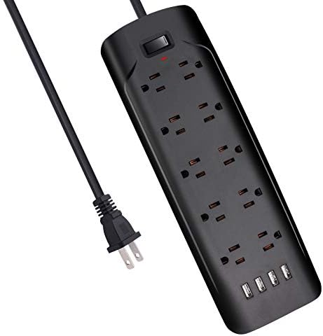 Transform Your Power Experience with the 10 FT Polarized 2 Prong to 3 Prong Outlet Adapter – Featuring 5 V 3.4 A USB Charging, 1700 Joules Surge Protection, and Wall Mountable Design for Non-Grounded Outlets – Perfect for Home and Office Efficiency