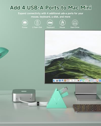 Maximize Your Device Connectivity with the Stylish Dark Purple USB C Hub Tower – 4-Port Splitter Adapter Featuring 2 FT Cable for Mac Book, i Mac, and Surface – High-Speed USB 3.0 Hub for Effortless Multi-Device Management and Enhanced Productivity