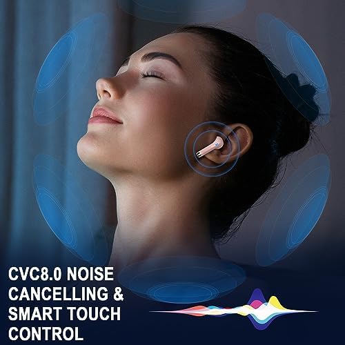 Unleash Premium Sound with Jxrev 2025 Wireless Earbuds – Advanced Bluetooth 5.4 Tech for Effortless Connectivity, Hi-Fi Stereo Audio for Unmatched Clarity, IP7 Waterproof Design for Ultimate Protection, 40-Hour Playtime for All-Day Listening, Enhanced 4-Mic Noise Cancellation for Crystal-Clear Calls, LED Battery Life Indicator for Convenience, Perfect for Active Lifestyles and Daily Use
