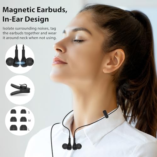Enhance Your Audio Clarity: Advanced USB Wired Earbuds with 7.5 FT Cord, Noise-Canceling Mic, and Magnetic Storage – Ideal for Zoom Calls, Gaming, and Mac Book Pro Connectivity – Comfort Meets Performance