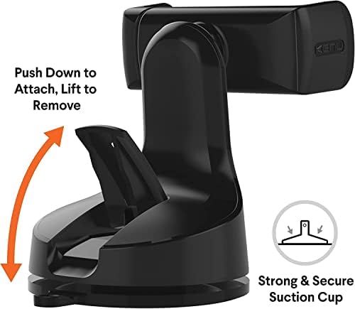 Kenu Airbase 360-Degree Magnetic Car Phone Holder – Versatile Dashboard & Windshield Mount for i Phone, Samsung, and Android Devices – Strong Suction Cup for Stability and Safety on the Road – Effortless One-Handed Operation for Ultimate Convenience