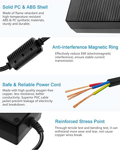 Reliable 24 V 8 A Power Supply Adapter – Versatile AC to DC Converter for LED Lighting, CCTV Systems, and LCD Displays – 192 W Low Voltage Transformer with 5.5 x 2.5 mm Connector for Enhanced Device Compatibility and Safety Features