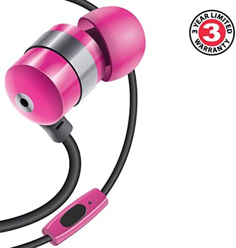 GOgroove Audi OHM HF Earbud Headphones – Superior Noise Isolating In-Ear Earphones with Deep Bass, Ergonomic Fit & Comfortable Gel Tips for All-Day Use – Perfect for Music Lovers, Commuters & Fitness Enthusiasts