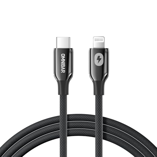 High-Speed USB C to Lightning Charging Cable – Apple MFi Certified 6 FT Braided Cord for i Phone 14/13/12/11 & i Pad Pro/Mini/Air – Durable, Tangle-Free Design for Rapid Charging and Enhanced Compatibility