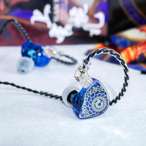 CCZ Melody Wired In-Ear Monitors with Detachable Cable – Superior Hi-Fi Bass Earbuds for Musicians and Singers, Featuring Dual-Driver Technology and Built-in Microphone, Stylish Green Finish for Stage and Studio Excellence