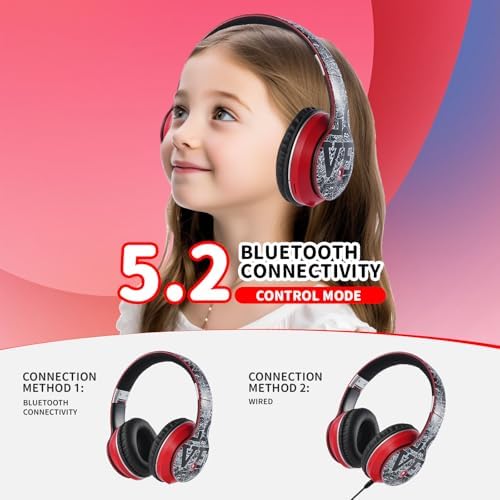 Ultimate Comfort Wireless Bluetooth Headphones for Kids – Ergonomic Over-Ear Design with Soft Protein Cushions for Unmatched Listening Pleasure – Perfect for Gaming, Music, and Active Lifestyles – Sleek Black and White Aesthetic for Ages 3 to 21 – Lightweight and Durable for Long-Term Use – Ideal Wireless Sports Headset with Extended Battery Life for Endless Enjoyment