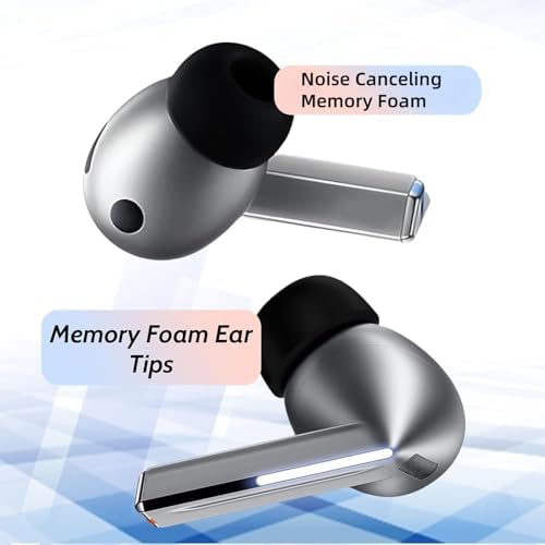 Premium Memory Foam Eartips for Galaxy Buds3 Pro – 6 Pairs of Silicone Noise-Canceling Tips for Ultimate Sound Isolation – Custom Fit for Samsung Galaxy Buds Pro 3 – Lightweight, Effortless Installation, Ideal for Daily Listening Experience