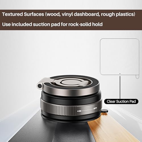 360° Rotation Vacuum Magnetic Phone Holder for Car, Strong Magnetic Suction Cup Phone Mount, Dual-Axis Adjustable Arm Phone Stand for iPhones 12-16 Series & All Smartphones – Enhanced Compatibility and Speed