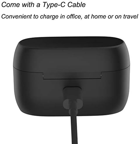 Compact High-Capacity Charging Cradle for Jabra Elite 75 t & Active 75 t – 700 m Ah Power Station for Superior Sound Quality and Ultimate Travel Flexibility in Sleek Black Design