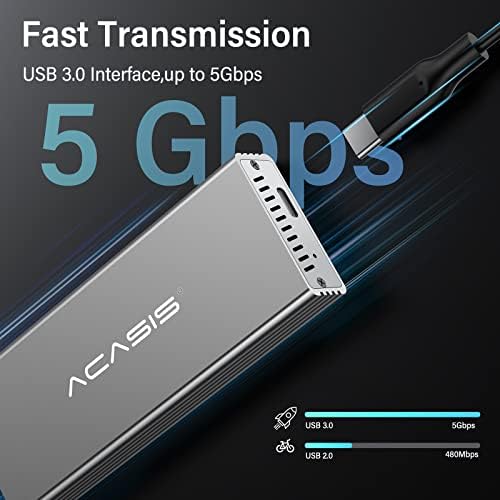 Transform Your Mac Book Air with ACASIS USB C 3.0 SSD Enclosure for 2010-2011 Models – Ultimate Upgrade for Narrow Apple Flash SSDs, M.2 NVMe Compatible, Lightning-Fast Data Transfer, Portable and Easy Installation for Enhanced Performance and Storage Capacity