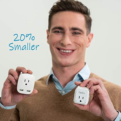 Compact Travel Power Adapter Set for Brazil, Peru & Chile – 20 W Dual USB & USB-C Charger with 2 USA Sockets – Fast Charging with Type C & N Attachments – Portable Plug Converter for Global Travelers – Stay Connected Anywhere