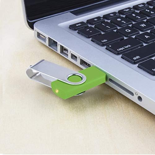 Vibrant 64 GB USB Flash Drive Pack – 5 Colorful Metal Swivel Thumb Drives with LED Indicator & Lanyards for Easy Portability – Ideal for Students & Professionals Seeking Reliable Data Storage Solutions