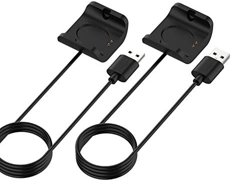 Maximize Your Amazfit Bip S Charging Potential: Ultimate Dual-Pack Charger Dock with 3.3 ft USB Cable – Fast, Durable Power Solution for Active Lifestyles (Model A1805) – Portable Design for Enhanced Flexibility and Seamless Compatibility