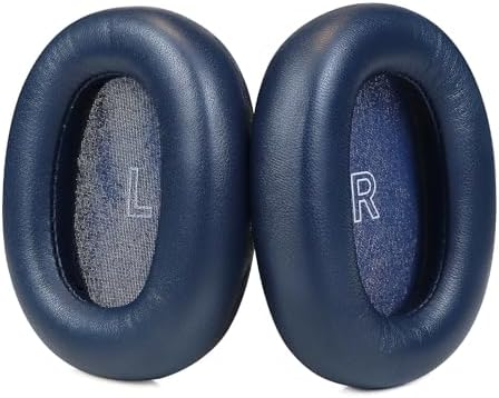 Navy Lambskin Earpads for Bang & Olufsen Beoplay H95 – Premium Comfort Memory Foam Cushions for Superior Noise Isolation and Enhanced Active Noise Cancelling – Ideal Audiophile Headphone Replacement for Unmatched Sound Quality and Style