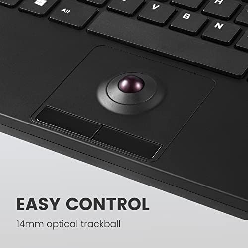 Revolutionize Your Workspace with the Perixx PERIBOARD-525 US Wired Mini USB Keyboard Featuring Touchpad – Compact Design with X Type Scissor Keys, Dual USB Hubs, and Optimal Compatibility for Enhanced Productivity