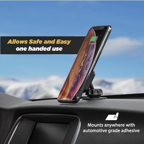 Scosche MAG12 V-XCES0 Universal Magnetic Car Phone Holder with USB Charger – Effortless Hands-Free Mounting for i Phone, i Pad, and All Smartphones – Durable Cigarette Lighter Design for Safe Navigation and Charging on the Go