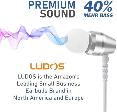 LUDOS OMNITONE USB-C Earbuds – Rich Sound Quality & Comfortable Fit for i Phone 16 & Samsung Galaxy S24 – Noise-Canceling Technology, Ergonomic Design, 5-Year Warranty – Turquoise – Perfect for Music, Gaming, and Calls with Quick USB-C Connectivity and Wide Device Compatibility