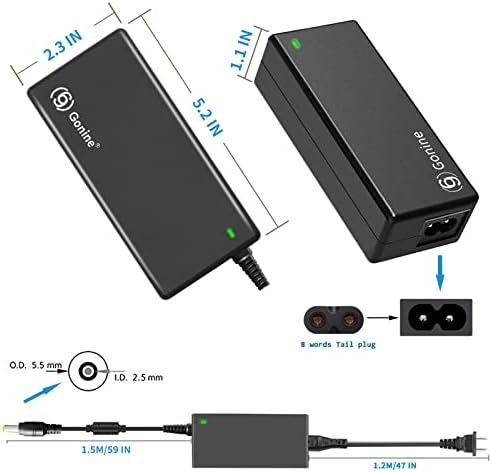 Gonine 12 V 5 A Power Adapter with 8-Way Splitter Cable – Ultimate Power Solution for Lorex, Samsung, Q-See, Night Owl, Swann, and Annke CCTV Cameras – Reliable 60 W Output for Uninterrupted Surveillance Performance and Streamlined Security Setup