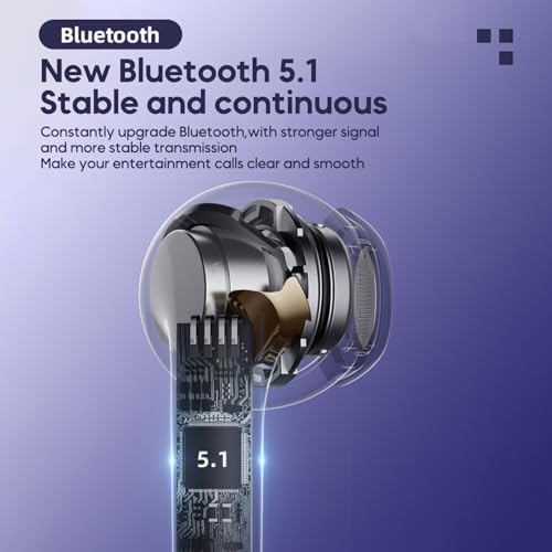 LP40 Pro Wireless Earbuds – Premium Bluetooth 5.3 Sports Headphones with Advanced Dual Noise Cancellation & Ultra-Low Latency, Perfect for Runners, Cyclists, and Fitness Aficionados – Ergonomic Comfort Fit in Stylish Black for Uninterrupted Audio Enjoyment