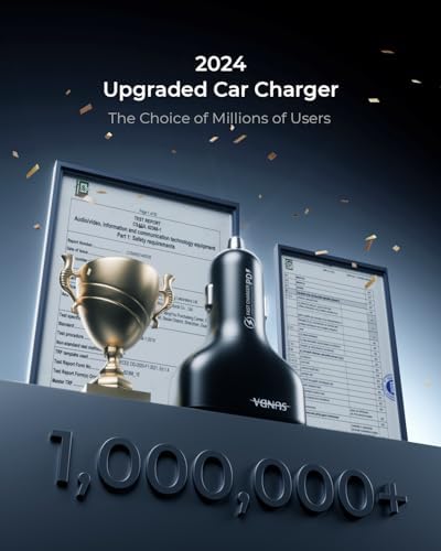 Ultimate USB C Car Charger – 126 W Dual PD60 W & QC30 W Fast Charging Adapter with 4 Ports for i Phone 16/15/14/13/12, Samsung Galaxy S24/S23 & Google Pixel – Unmatched Speed & Versatility for All Devices on the Go