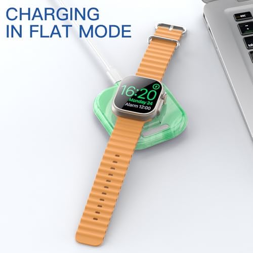 Elevate Your Apple Watch Charging Experience with Our Advanced Magnetic Dock – Ultra-Fast Charging Station for Series 2-10 and Ultra 1 2, Nightstand Mode Functionality, Compact Design for Travel, Superior Stability for Everyday Use, Effortless Power Delivery and Modern Aesthetic