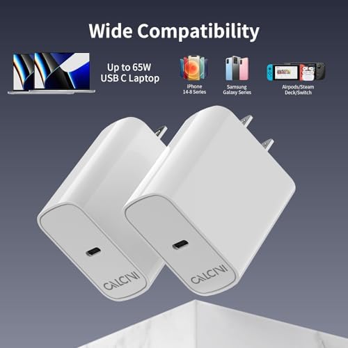 65 W USB-C Fast Charger Block Duo – Compact Power for Laptops, Phones, and Tablets – Enhanced Compatibility with Quick Charge Technology – Ideal for Travel and Office Use – Reliable Safety Features with 18-Month Warranty – Perfect Gift for Tech Enthusiasts