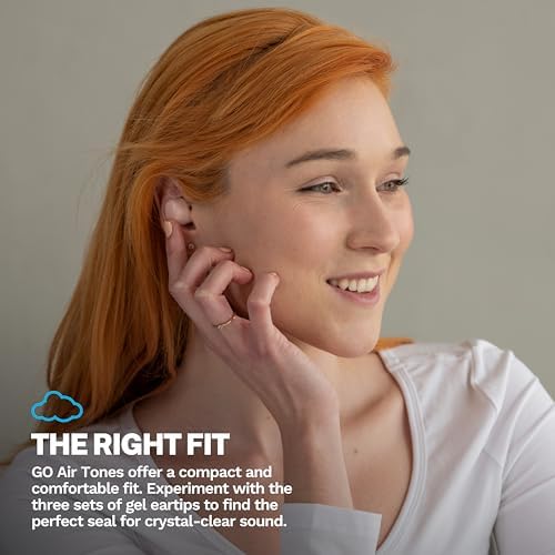 JLab Go Air Tones+ True Wireless Earbuds – Ultimate Bluetooth Audio Experience with 32+ Hours Playtime, Effortless Auto Pairing, Customizable EQ3 Sound Profiles, and Touch Control Functionality in Chic Earthtone Design – Ideal for Active Lifestyles and All-Day Wear Comfort