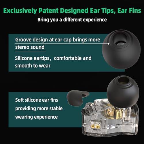CCZ BC01 Pro Hybrid In-Ear Monitors – Premium Dual-Driver Audio for Gamers and Musicians – Noise-Canceling Earbuds with Ergonomic Eartips & Detachable Cable – Sleek Black Design for Crystal Clear Sound and Extended Comfort – Ideal for Studio Sessions and Gaming Marathons
