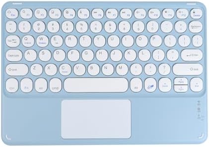 Compact Bluetooth Keyboard for On-the-Go Typing | Rechargeable 10-Inch Wireless Keyboard for Android, i OS & Windows Devices | Sleek, Lightweight Design for Effortless Portability | Perfect for Tablets & Smartphones | Enhance Your Mobile Productivity with Quiet Typing Experience