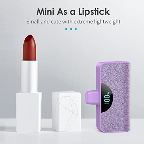 Ultra-Compact 5200 m Ah Power Bank for i Phone – 20 W PD Fast Charging Mini Portable Charger for i Phone 14 Pro Max/14/13/12/11/XR/X/8/7/6/SE – Lightweight Battery Pack with Intelligent Charging Technology for On-the-Go Power