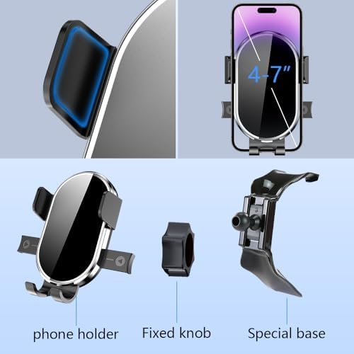 Premium Dashboard Phone Holder for Mercedes Benz GLB (2020-2025) & EQB (2022-2024) – Secure, Scratch-Resistant Smartphone Cradle for i Phone, HUAWEI, and Samsung – Effortless One-Hand Operation with Non-Slip Grip for Enhanced Driving Safety and Connectivity